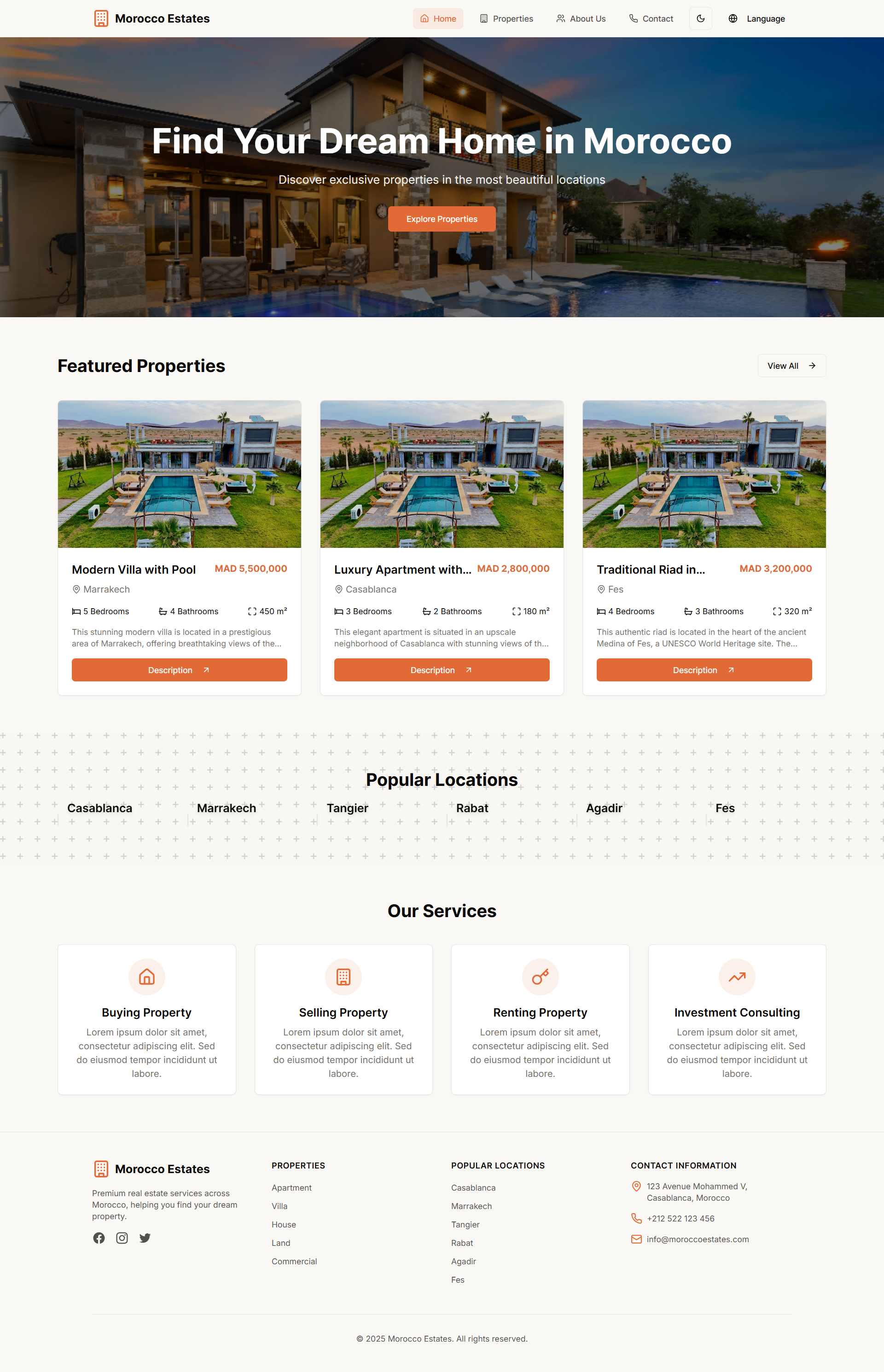 Real Estate Website